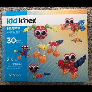 Kid K’Nex Zoo Friends Building Set, Ages 3-5, Unopened